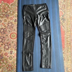 BCBG MAXAZRIA vegan leatherette pants size M